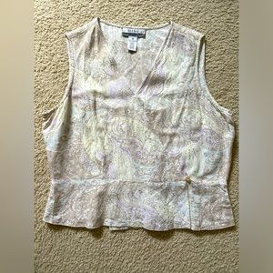 NINE & COMPANY SLEEVELESS SHIRT size 16